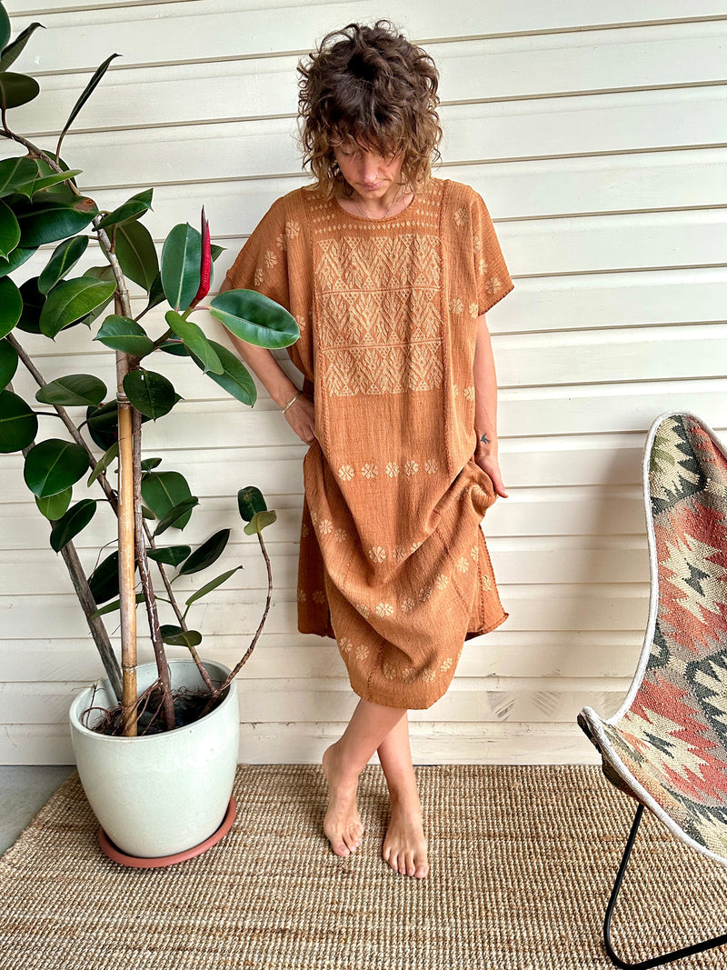 *Sale* SO HUIPIL KAFTAN Nanche Cacao