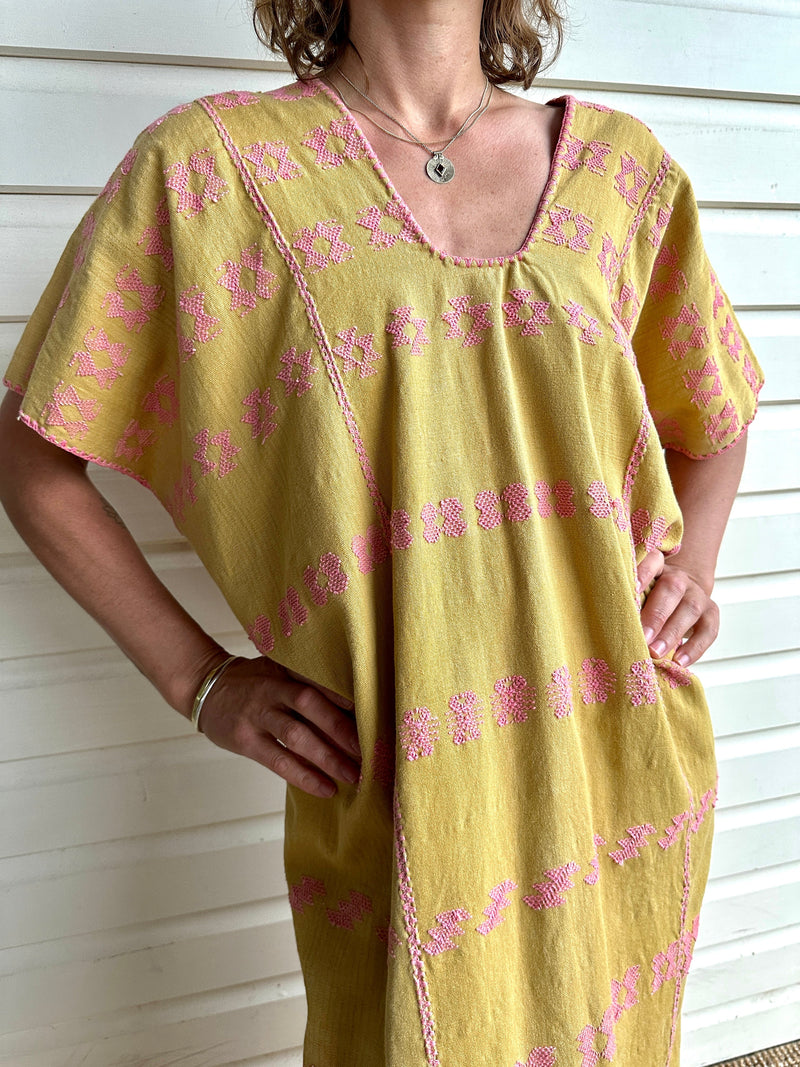 *Sale* SO Huipil Kaftan Marigold