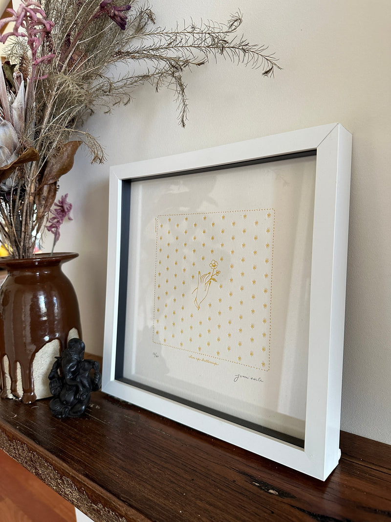 *Sale* JE Chin Up Buttercup Framed Print