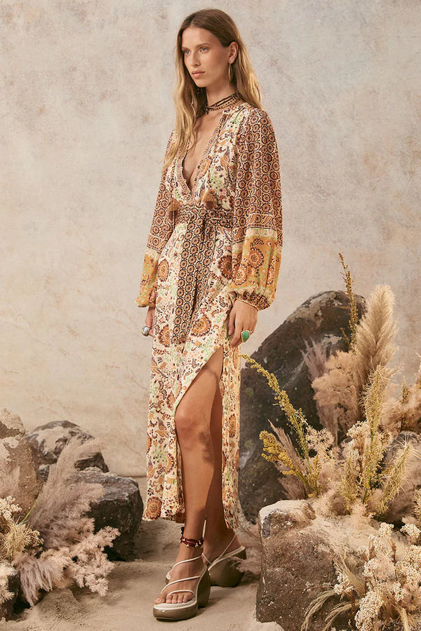 long sleeve boho maxi dress australia *Sale* Spell Savannah Boho Maxi Dress – ZÓCALO Australia