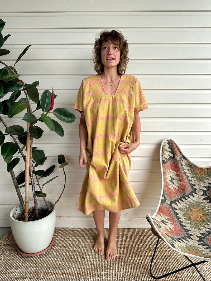 *Sale* SO Huipil Kaftan Marigold