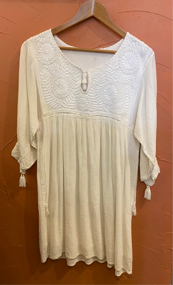 EA - Embroidered Mini Dress