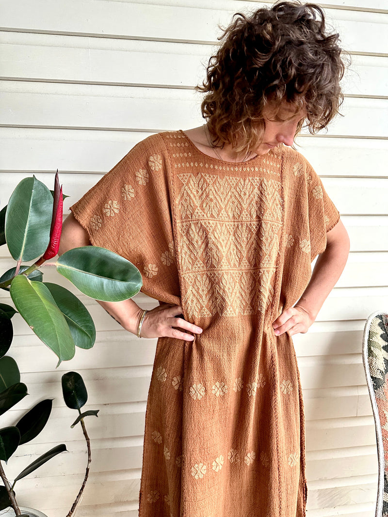 *Sale* SO HUIPIL KAFTAN Nanche Cacao