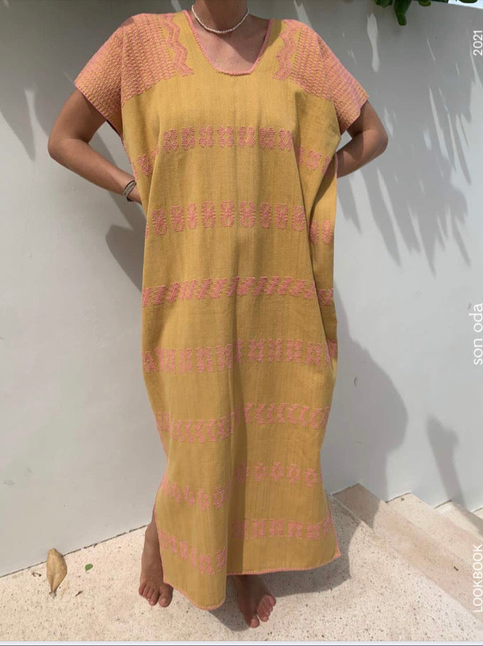 *Sale* SO Huipil Kaftan Marigold