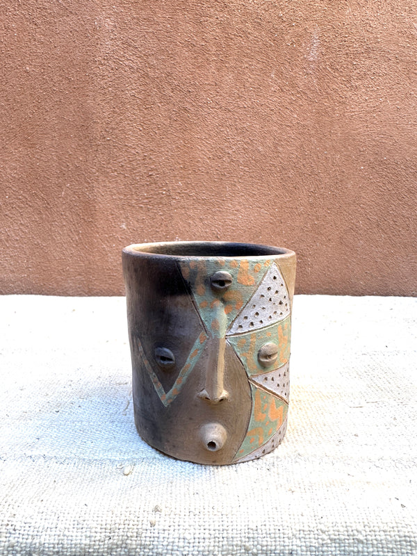 OAX Face Mug/Vase - Seafoam Polka