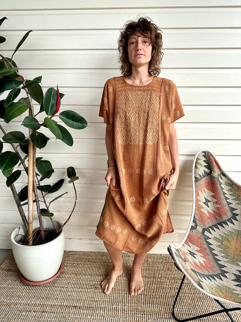 *Sale* SO HUIPIL KAFTAN Nanche Cacao