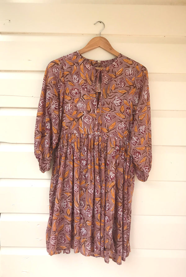 Rufina Block Print Dress