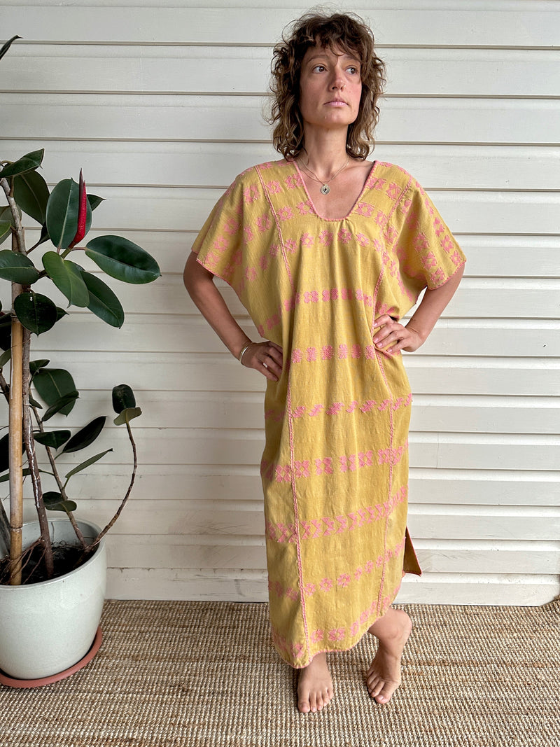 *Sale* SO Huipil Kaftan Marigold