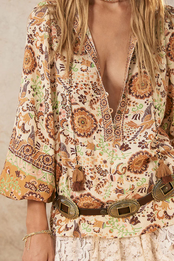 Spell Savannah Blouse - Golden Ochre
