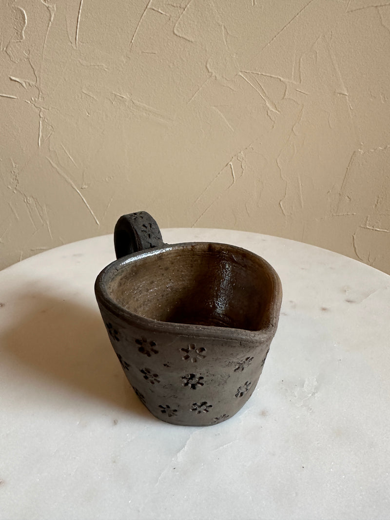 OAX Stamped Heart Mini Mug