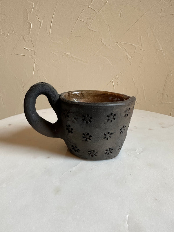 OAX Stamped Heart Mini Mug