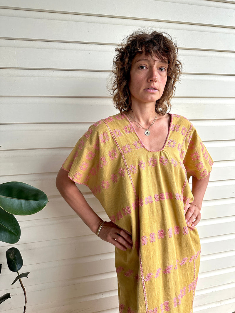 *Sale* SO Huipil Kaftan Marigold