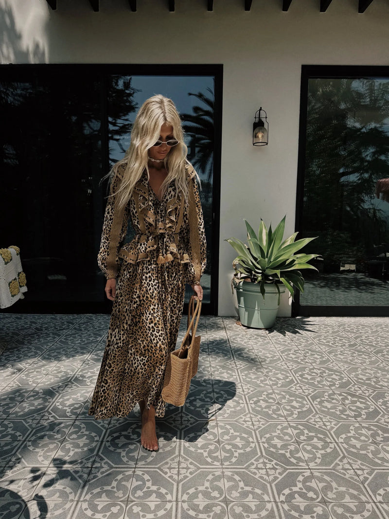 Spell Samantha Lace Gown - Leopard