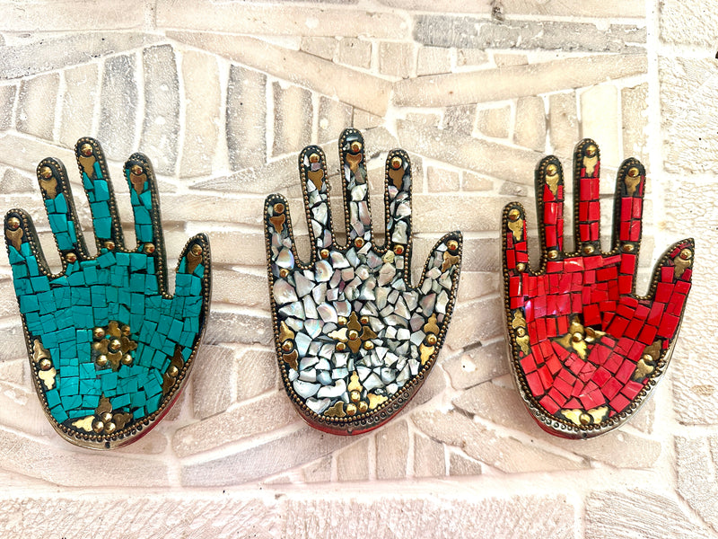Mosaic Hand Incense Holder