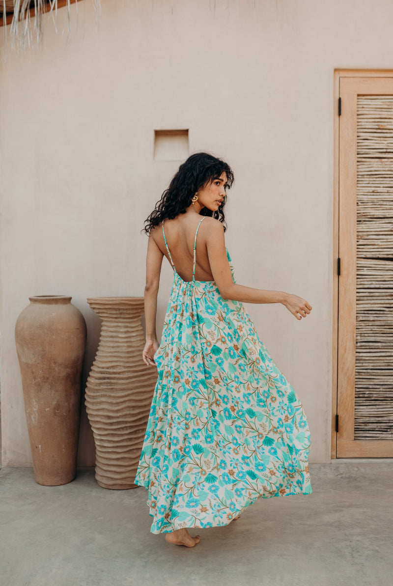 Spell Goldie Strappy Maxi Dress