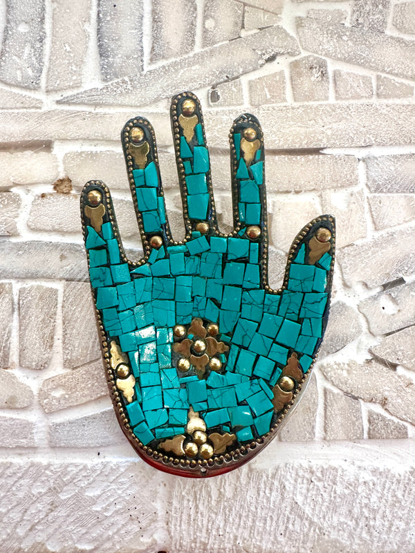 Mosaic Hand Incense Holder