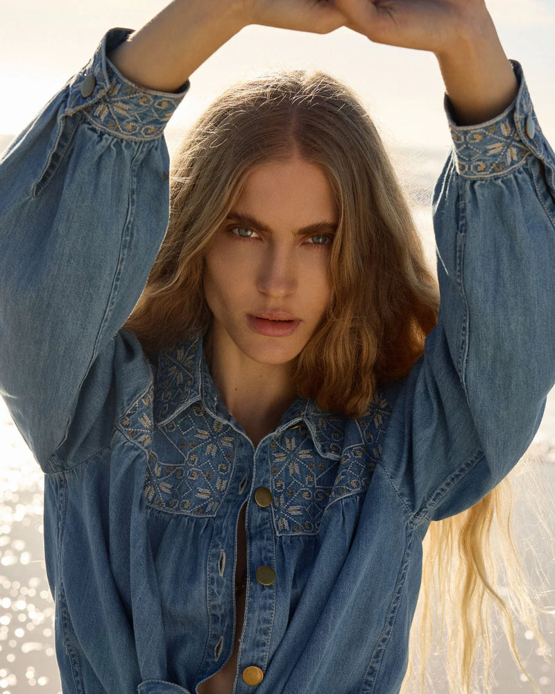 Lakoen Dhalia Denim Blouse