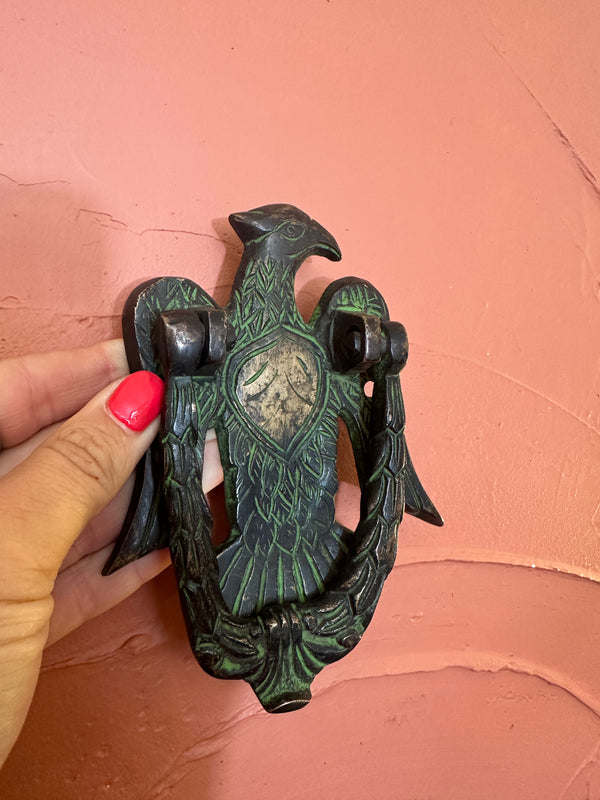 Antique Indian Lovebird Door Knocker