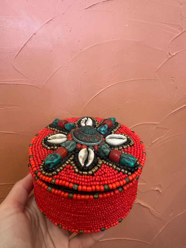 Shell + Bead Jewelry Box