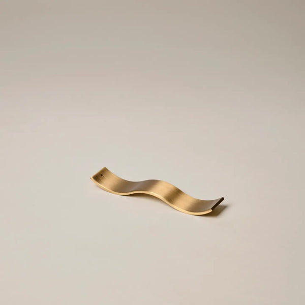 Gentle Habits Brass Wave Incense Holder