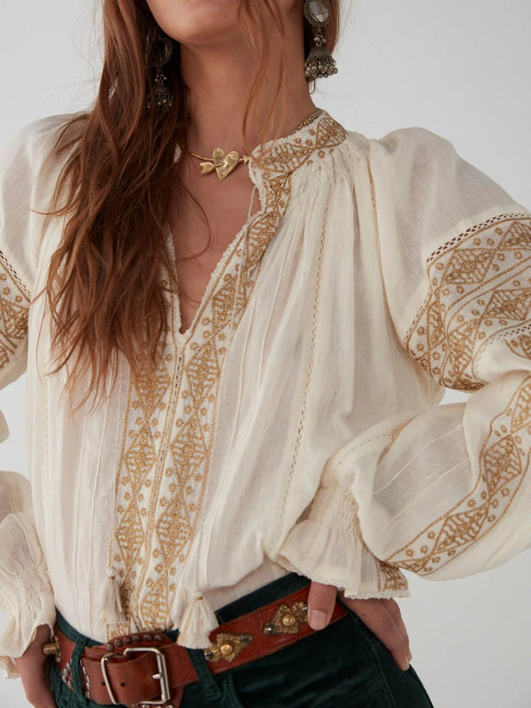 MH Violette Blouse - Ecru
