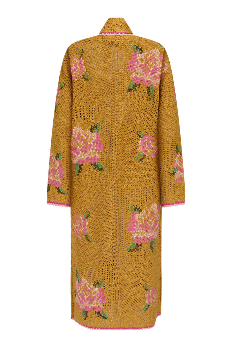 Spell Coastal Granny Maxi Cardigan