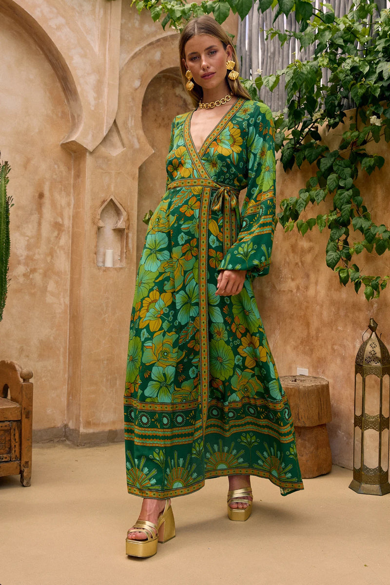 NLB Allure Maxi Dress - Emerald