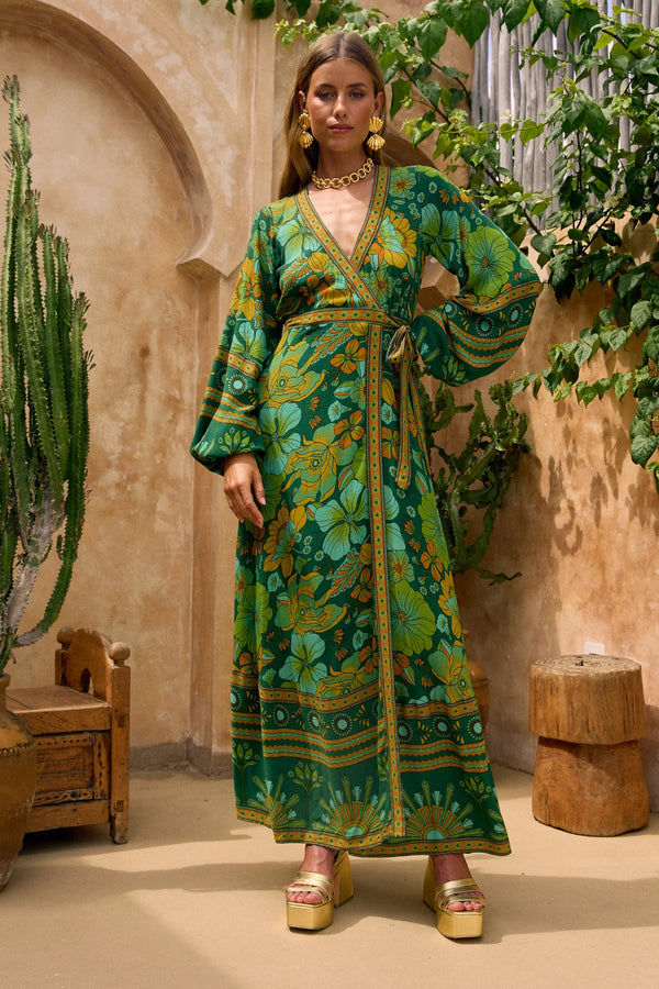 NLB Allure Maxi Dress - Emerald