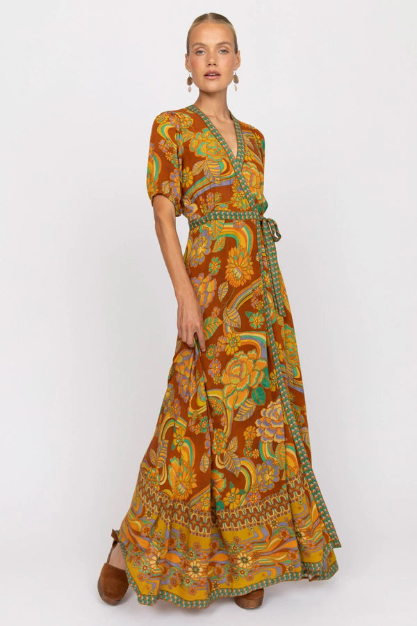 NLB Dawn Wrap Dress - Harvest