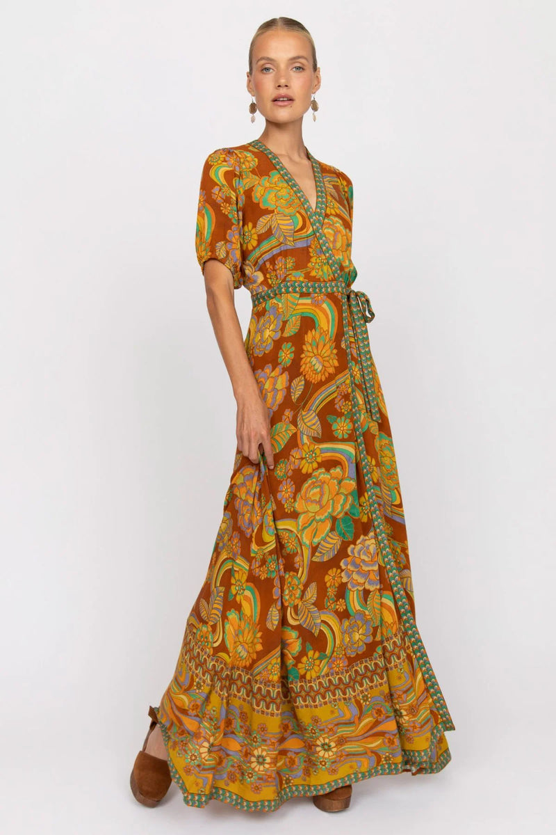 NLB Dawn Wrap Dress - Harvest