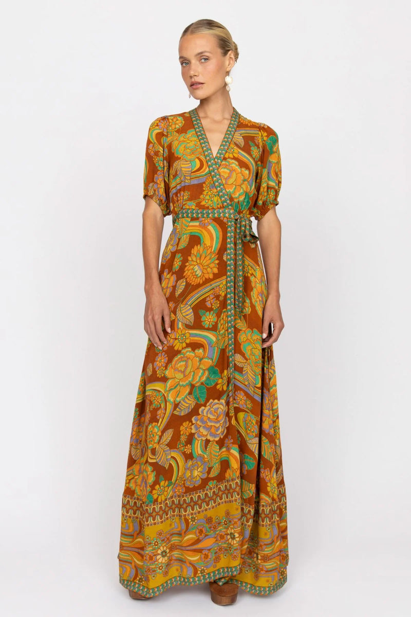 NLB Dawn Wrap Dress - Harvest