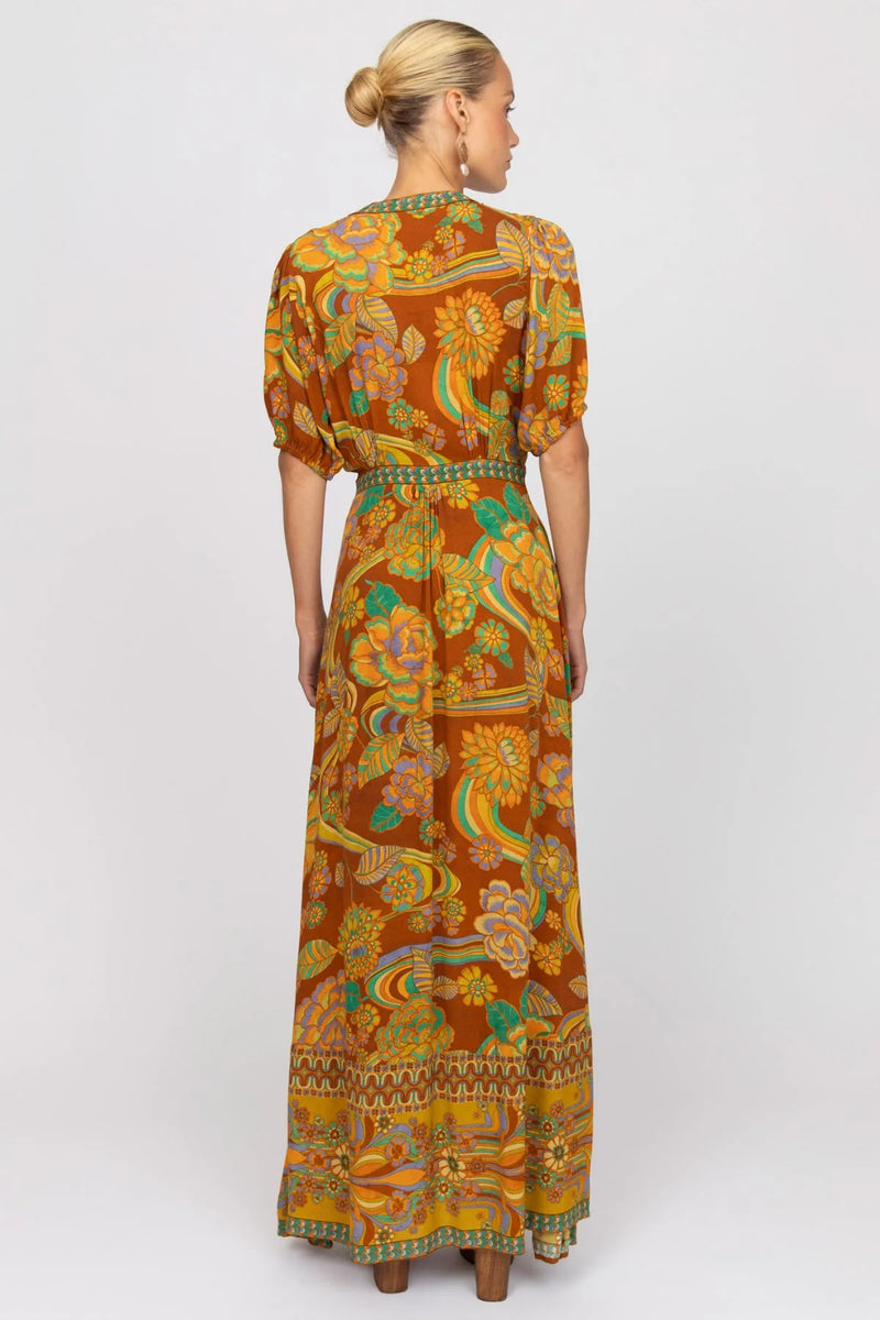NLB Dawn Wrap Dress - Harvest