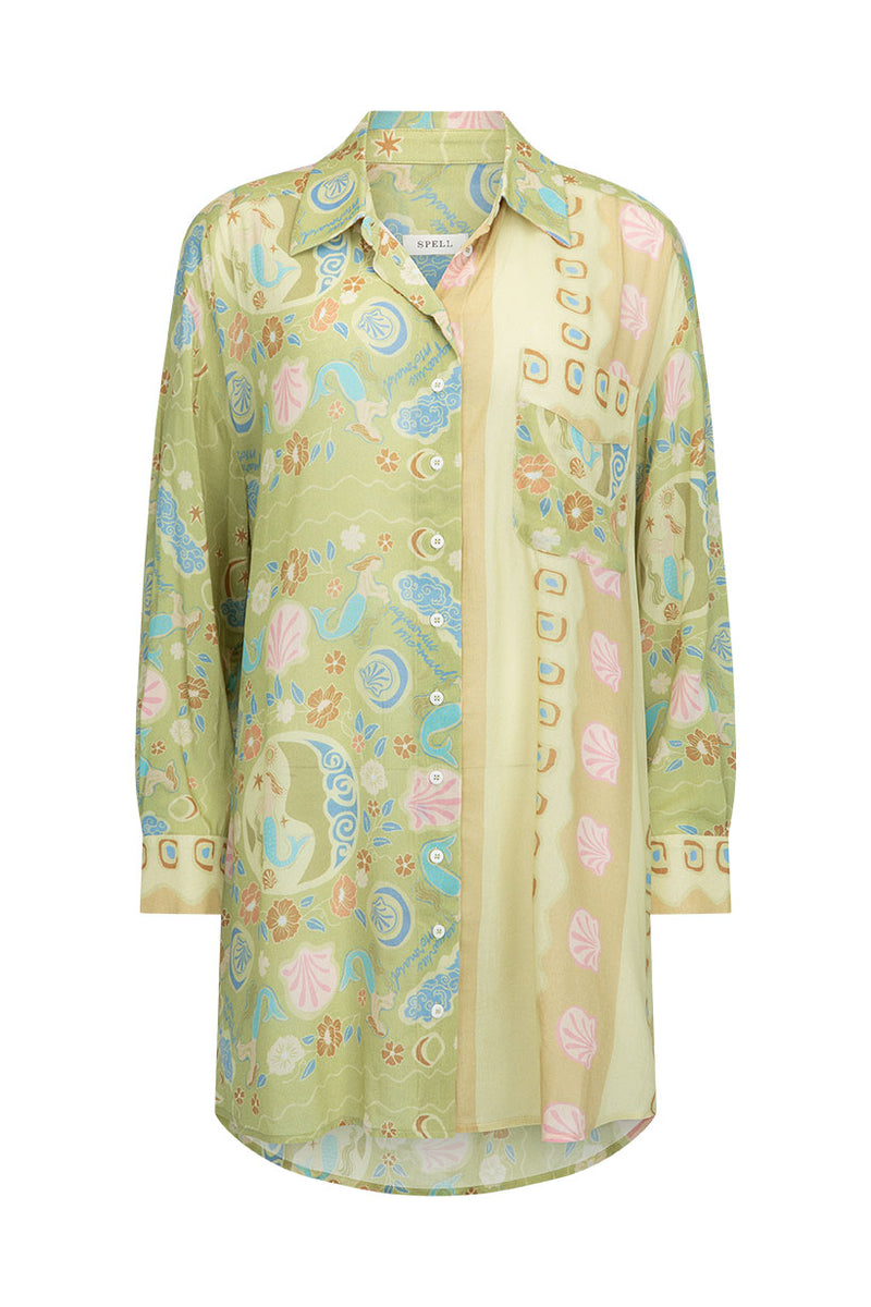 Spell Aquarius Shirt Dress