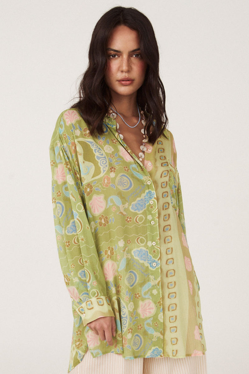 Spell Aquarius Shirt Dress