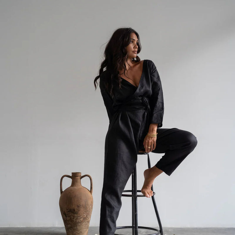 Avy - AD Linen Jumpsuit