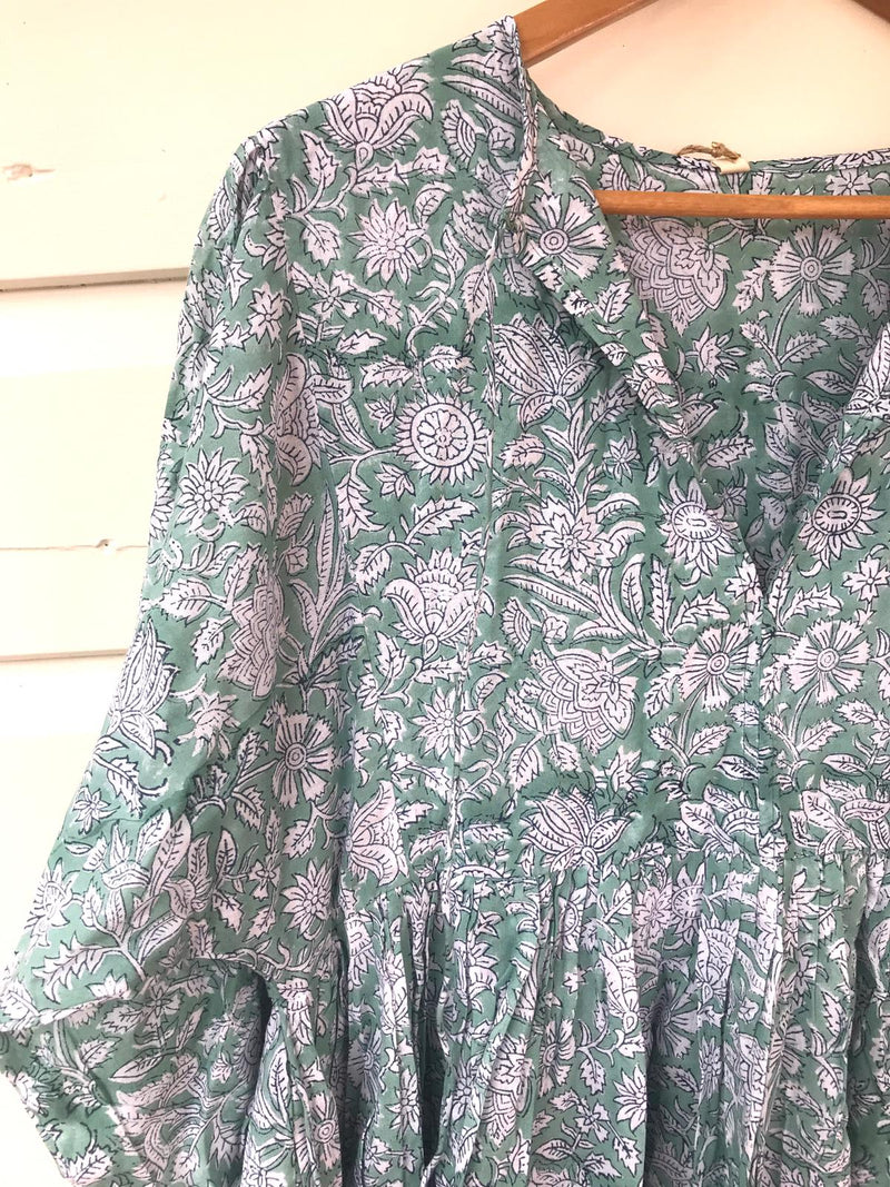 Rufina Block Print Dress