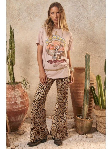 Spell Samantha Bias Pant - Leopard