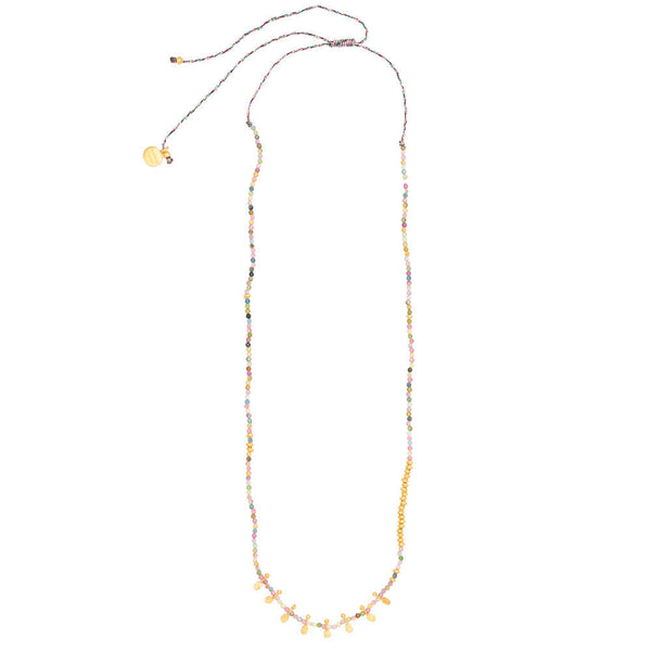 RT Gold Beaded Thread Necklace + more colors