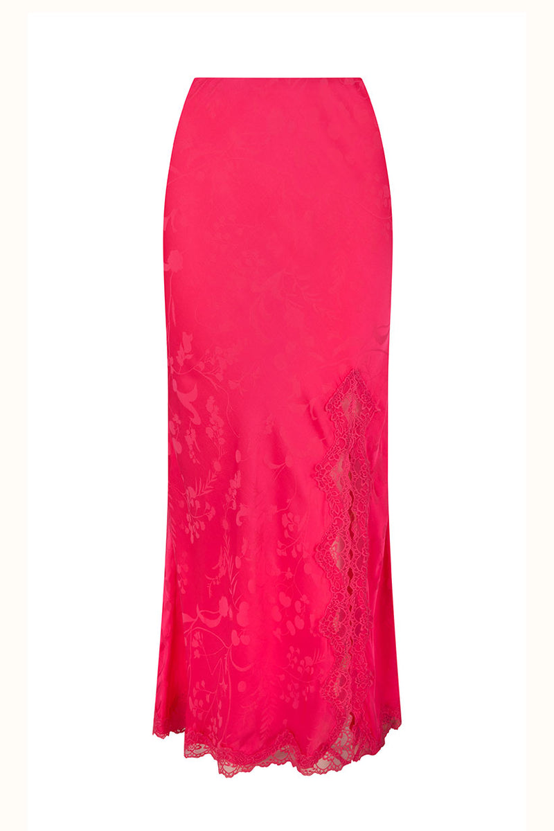Spell Boudoir Bias Skirt - Fuchsia