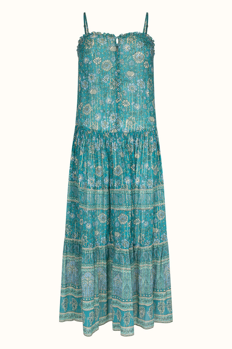 Spell Elysian Strappy Maxi Dress - Jade