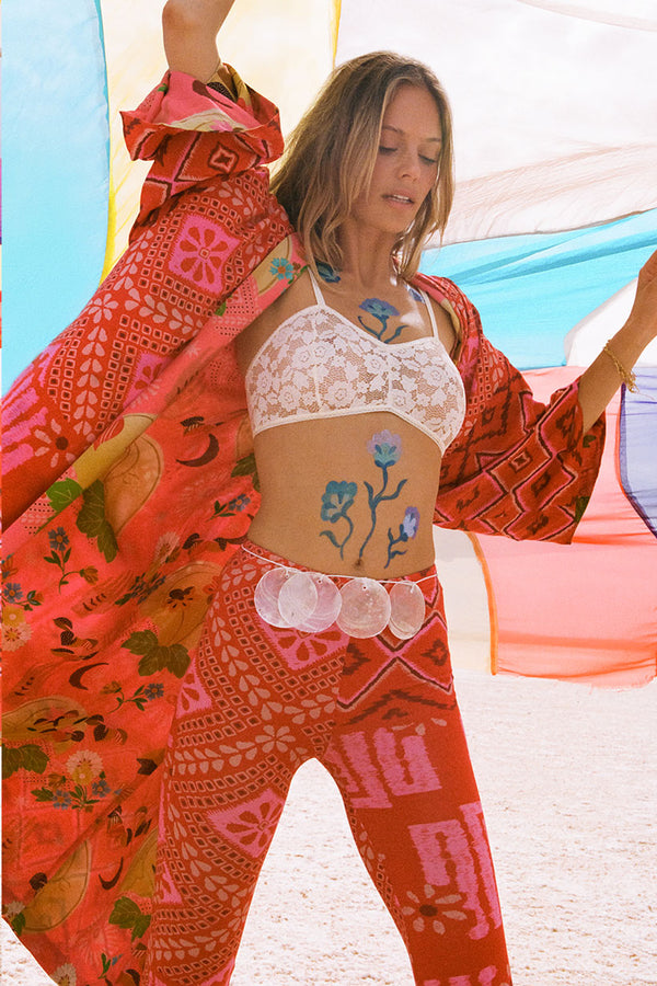 Spell Reversible Robe - Cayenne