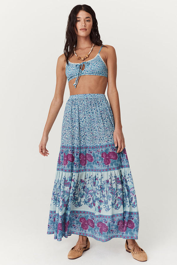 Spell LJ Maxi Skirt - Blue Nirvana