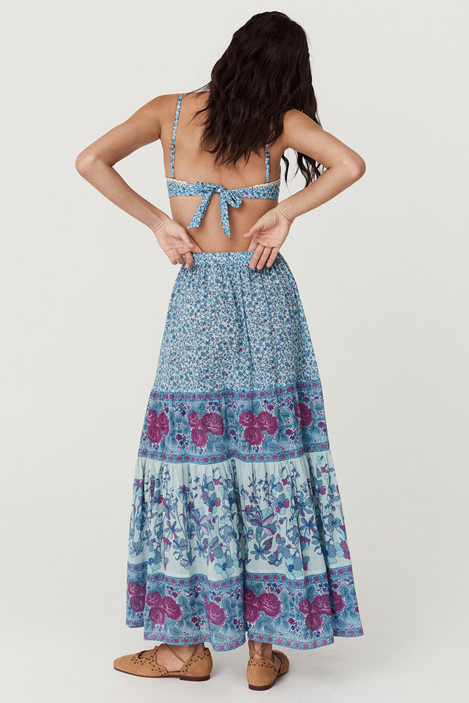 Spell LJ Maxi Skirt - Blue Nirvana