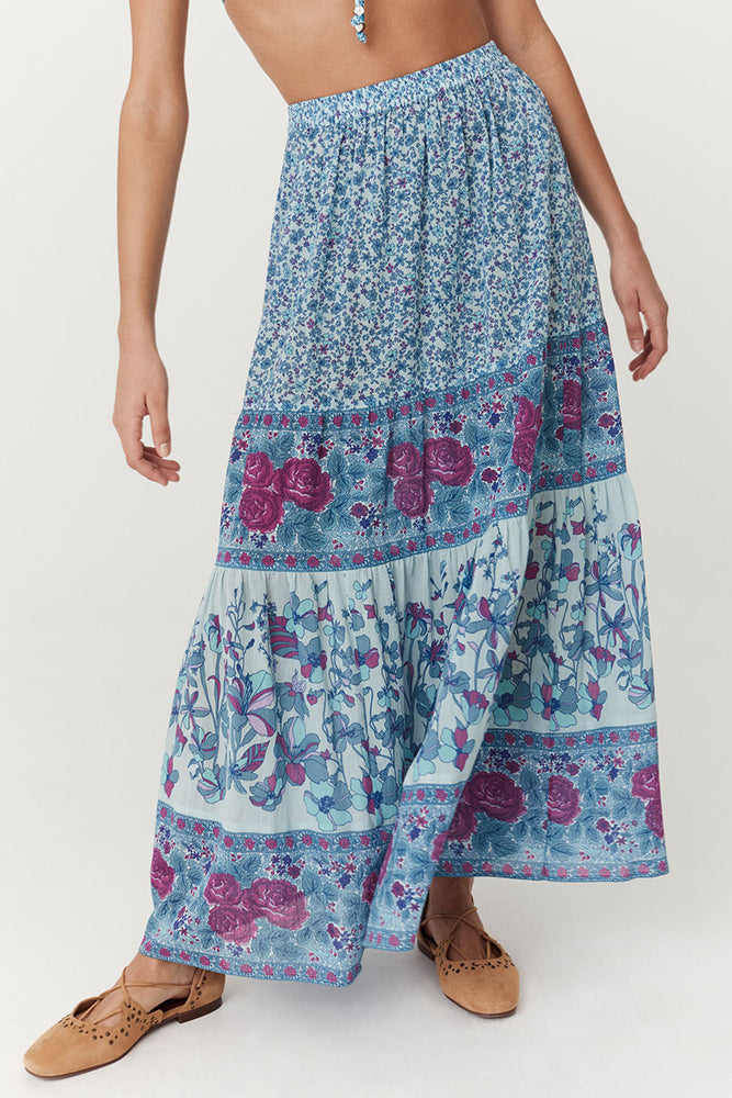 Spell LJ Maxi Skirt - Blue Nirvana