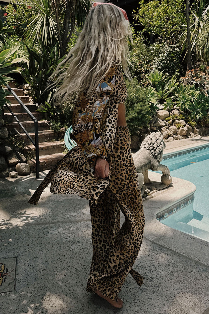 Spell Samantha Bias Pant - Leopard